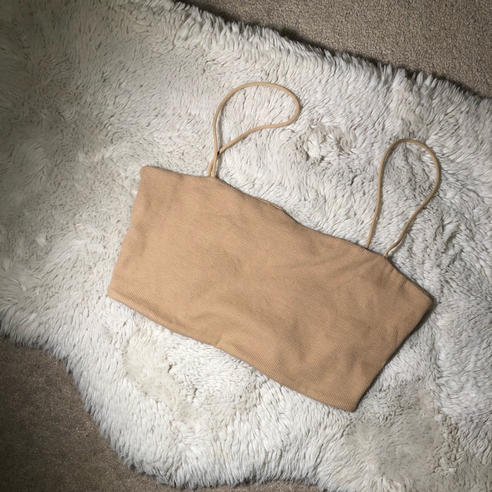 Tan crop top